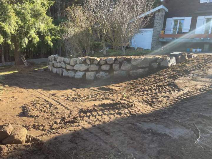 Pose enrochement Yssingeaux